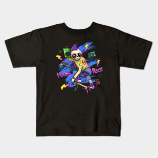 Grunge Punk Skull Skate Kids T-Shirt